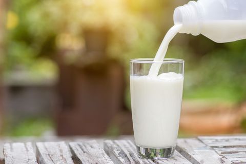 what to eat after a run, milk