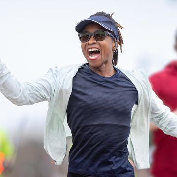 powerful marathon finish line celebration moment