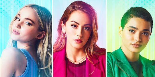 powerpuff — image number ppffirstlookjpg    pictured l r dove cameron as bubbles, chloe bennet as blossom and yana perrault as buttercup    photo james acombthe cw    © 2021 the cw network, llc all rights reserved