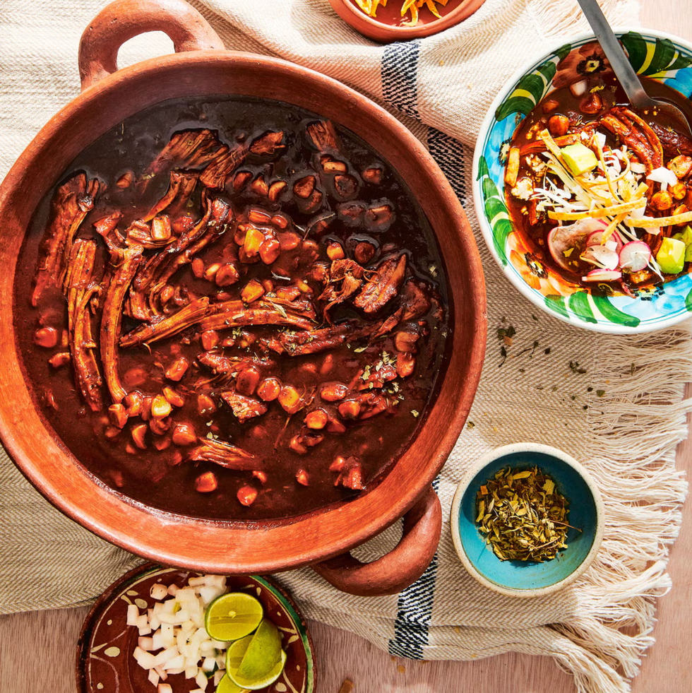 pozole rojo from rick martínez's 2022 book, mi cocina