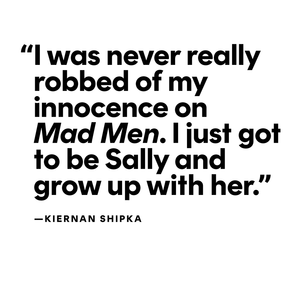 quote from kiernan shipka about her experience on mad men