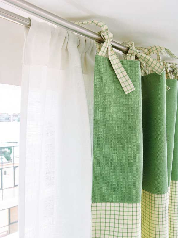 Green, Curtain, Interior design, Textile, Room, Window treatment, Linens, Towel, Shower curtain, Linen, 