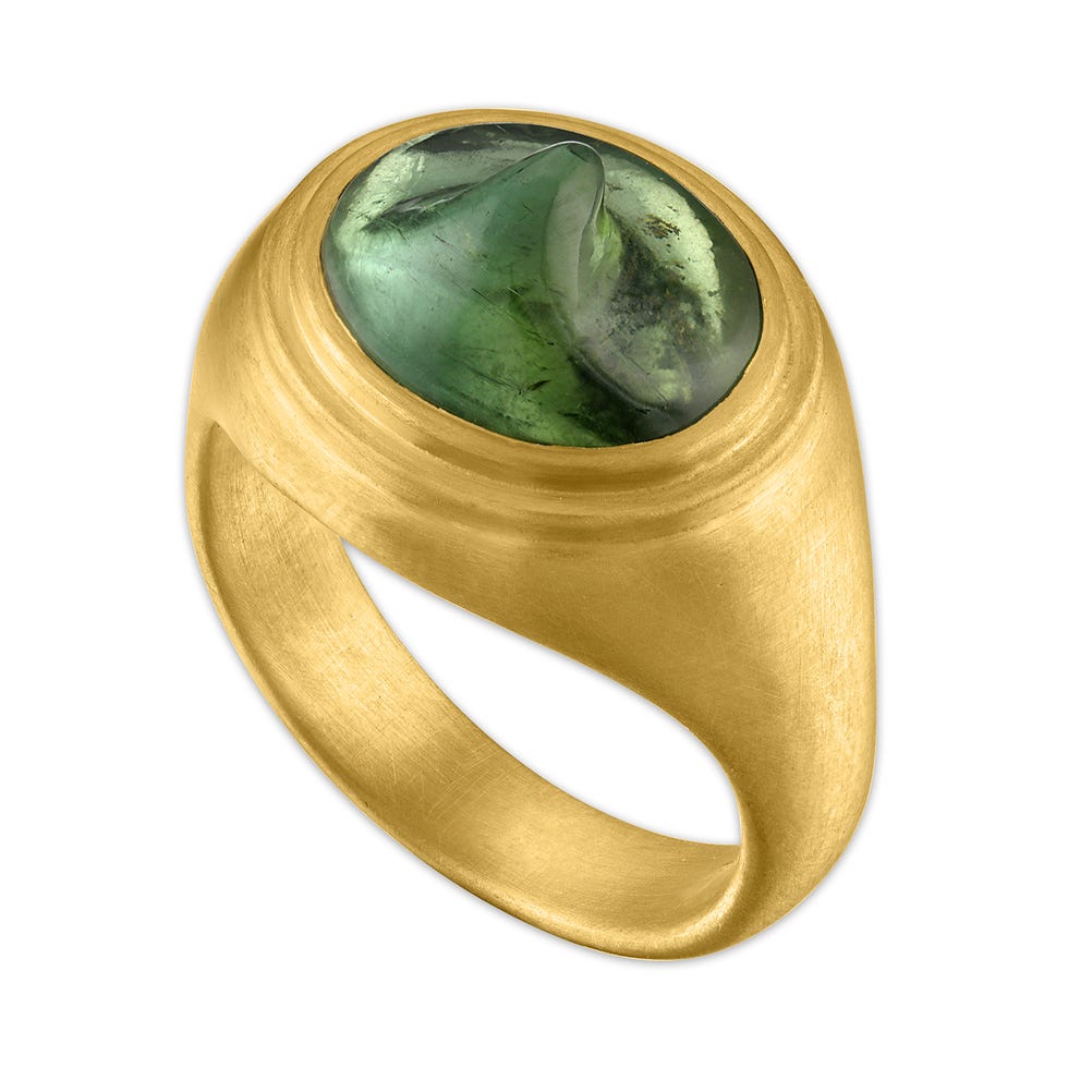 a ring with a stone in it