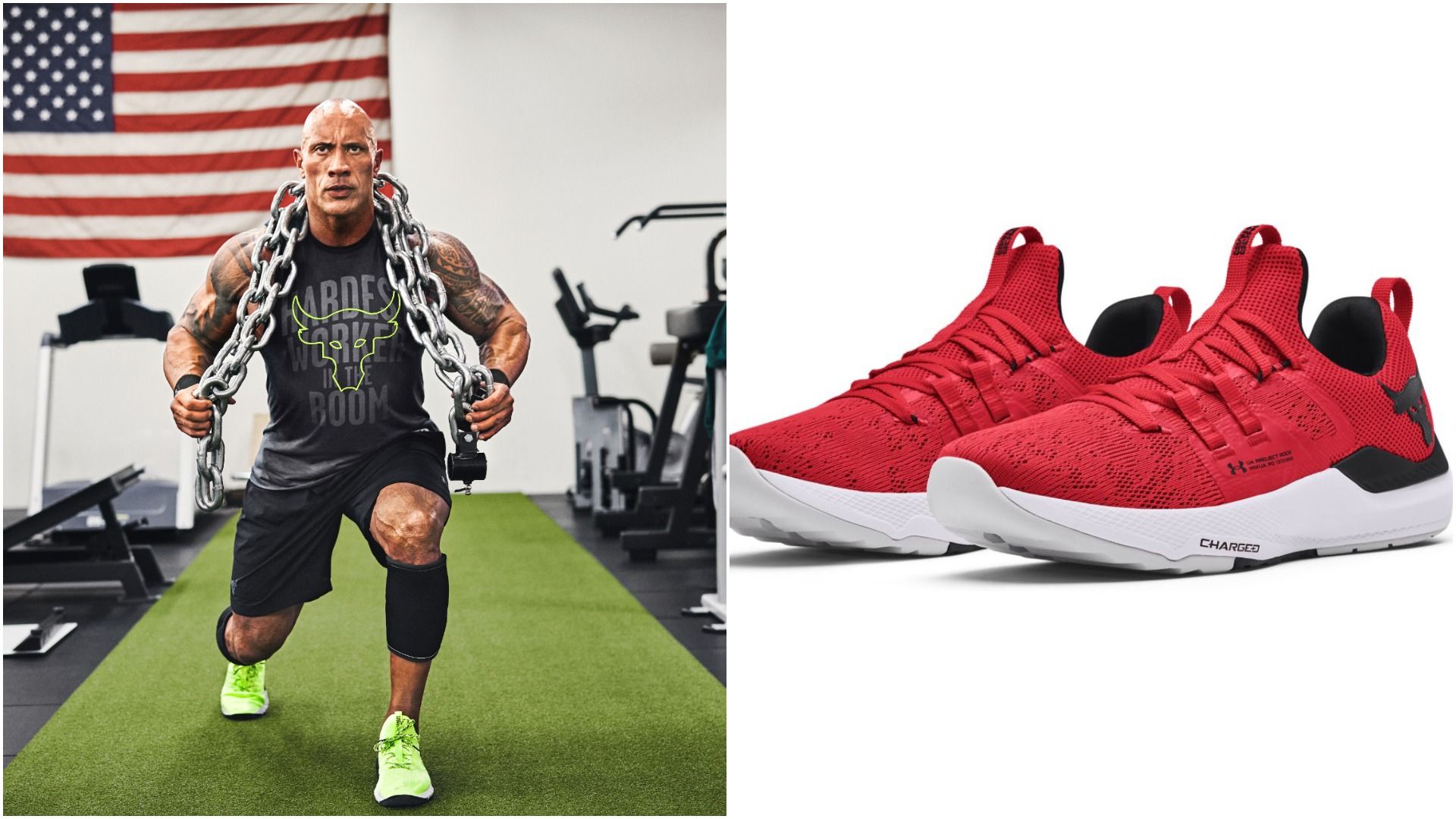 Under Armour, Shoes, Under Armour Project Rock 4 Mens Shoes Size 2  Trainers Black Dwayne Johnson