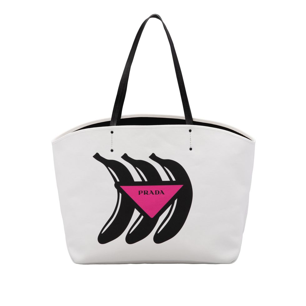Handbag, Bag, White, Pink, Tote bag, Shoulder bag, Fashion accessory, Luggage and bags, Font, Logo, 