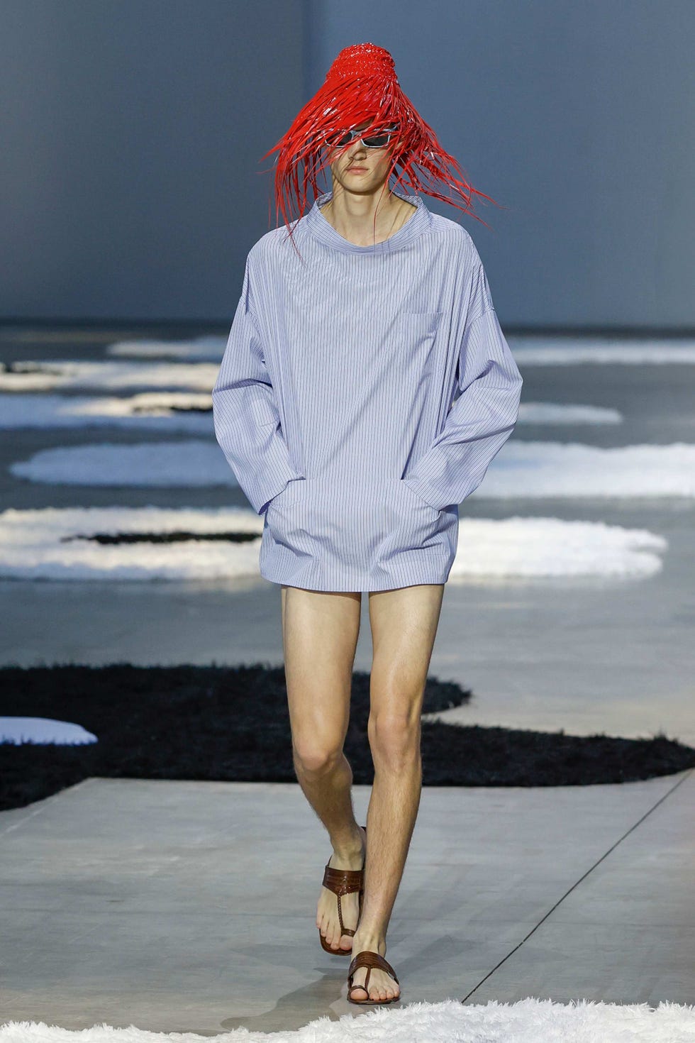 runway mens blouse