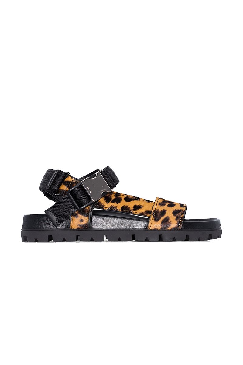 Prada 2024 leopard sandals