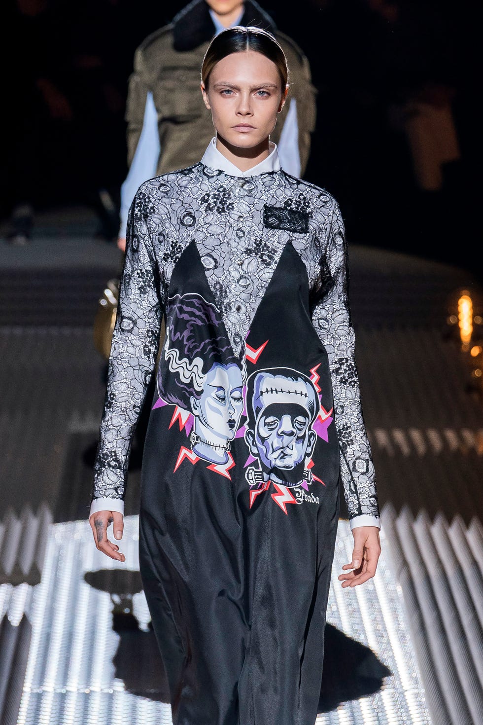 Cara Delevingne on Prada aw19 catwalk