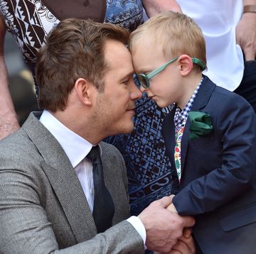 hollywood, ca april 21 actor chris pratt and son jack pratt attend the ceremony honoring chris pratt with a star on the hollywood walk of fame on april 21, 2017 in hollywood, california photo by axellebauer griffinfilmmagic