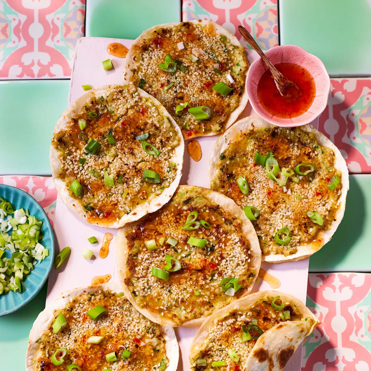 prawn toast tortillas