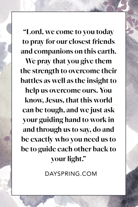 prayers for a friend