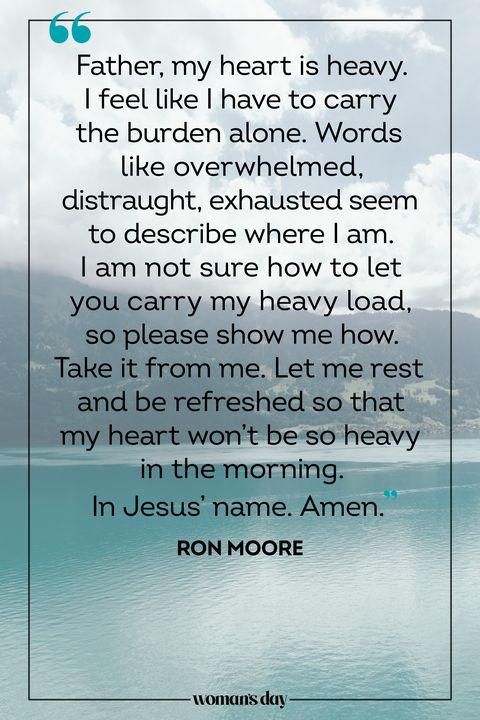 prayers for anxiety ron moore