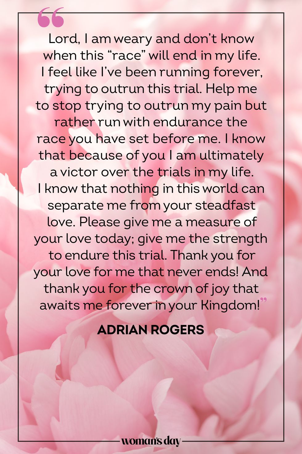 prayer for cancer adrian rogers