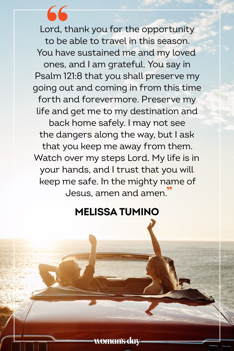 prayer for safe travel melissa tumino