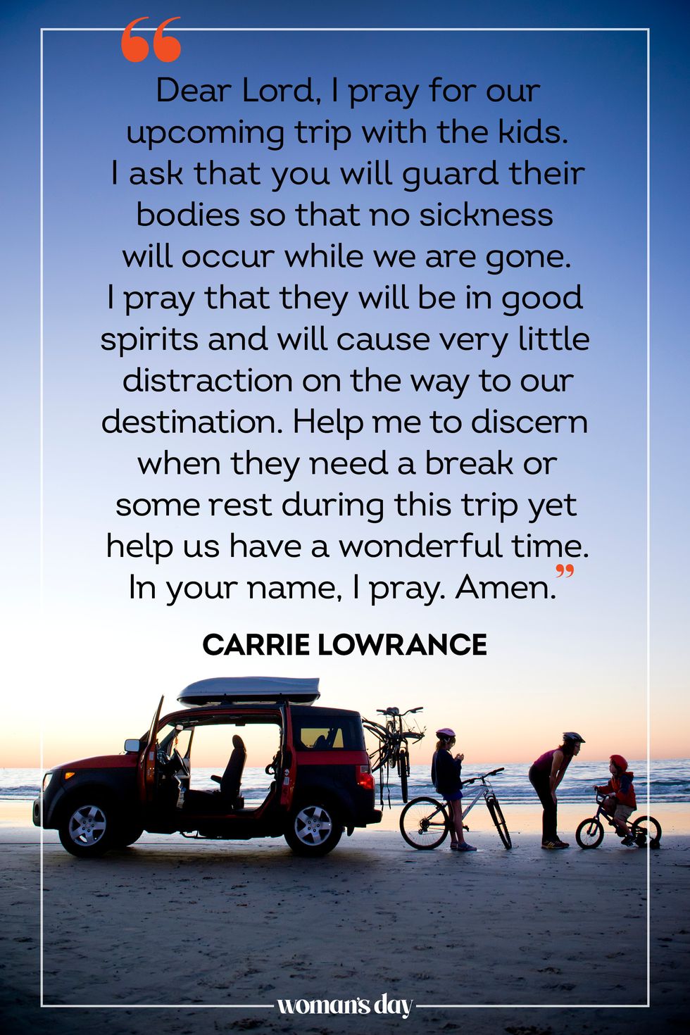 prayer for safe travel carrie lowrance