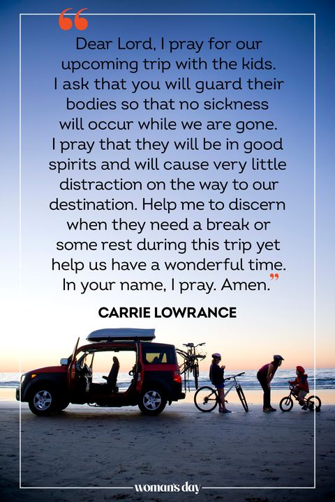 prayer for safe travel by car
