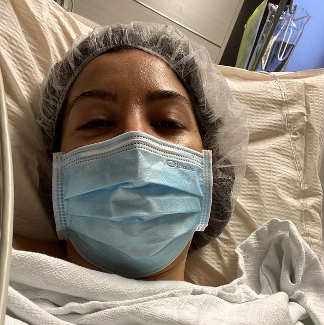 the author before her operation