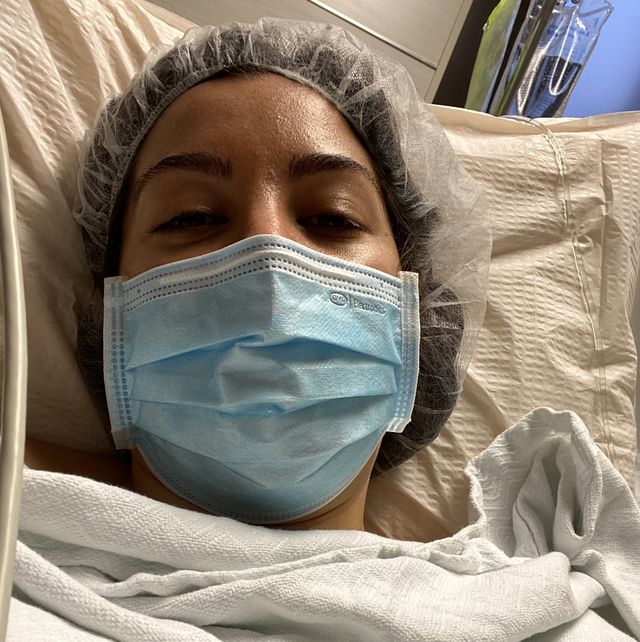 the author before her operation