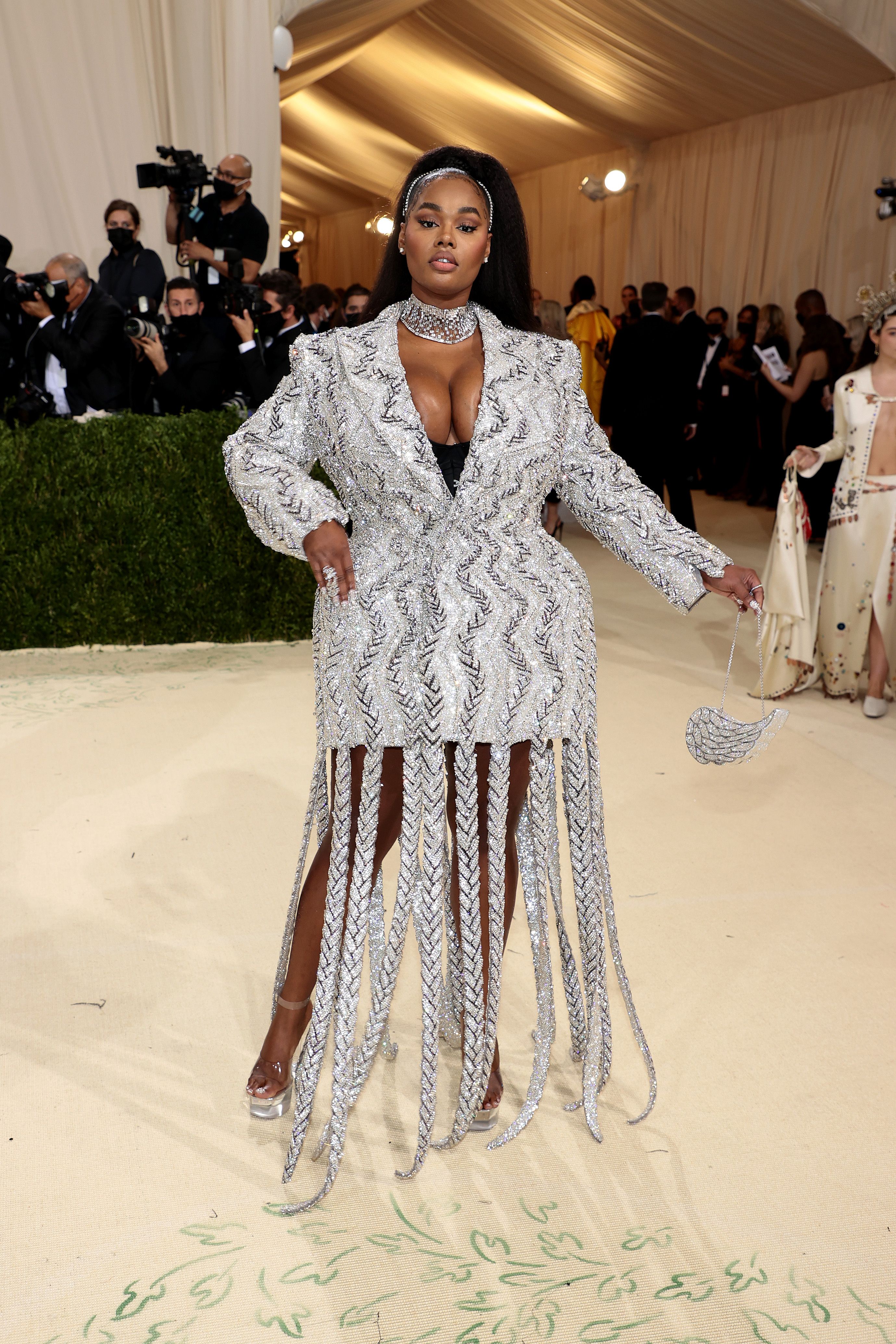 Met Gala 2021: Precious Lee Had the Sparkliest Red-Carpet Suiting