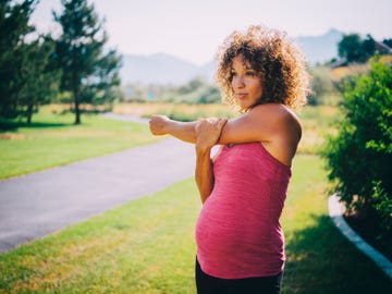 Pregnant Woman Fitness Exercise