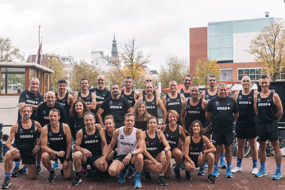 El equipo de Asisa en el maratón de Ámsterdam 2019