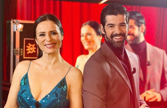 aitana sánchez gijón y miguel Ángel muñoz, en la promo de la gala de los premios forqué 2021