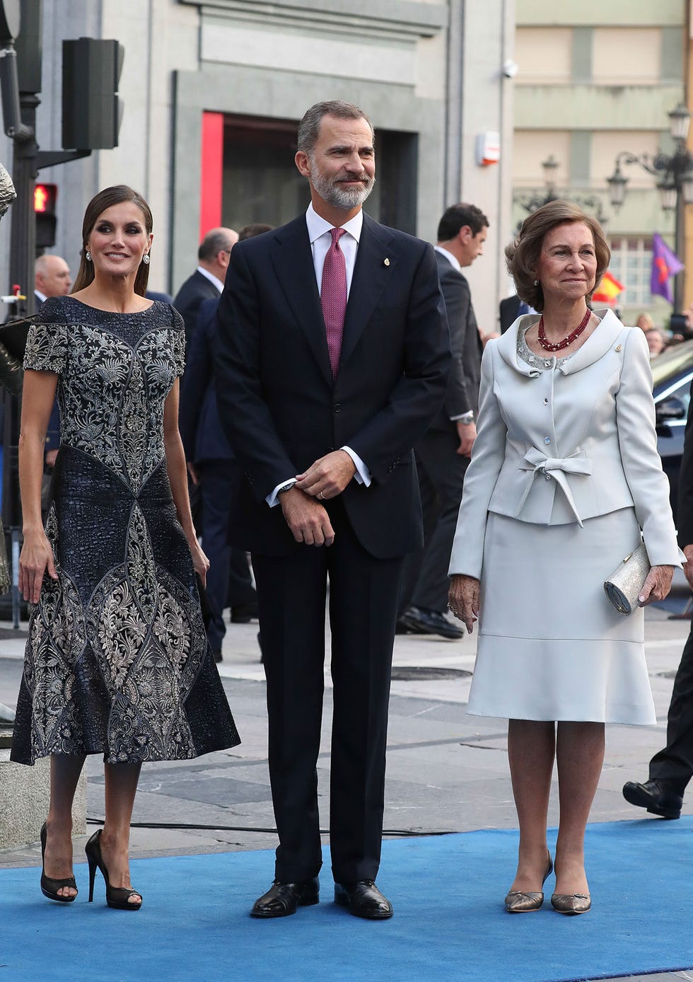 Los Reyes a su llegada a los Premios Princesa de Asturias.