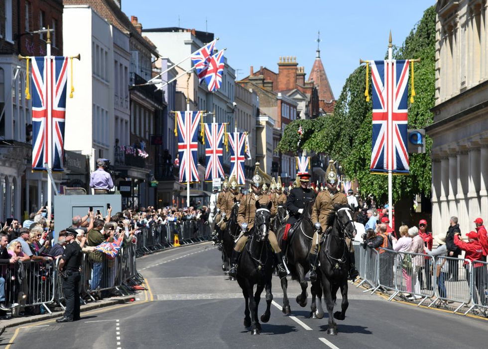 A Royal Wedding carriage procession rehearsal takes place on May 17, 2018 in Windsor, England