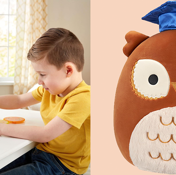 the vtech storytime with sunny lamp and squsihmallows graduation owl are two good housekeeping picks for best preschool graduation gifts