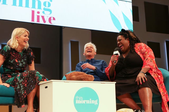 alison hammond phillip schofield television centre christmas tree