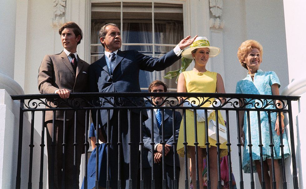 british royalty visiting the white house under president nixon