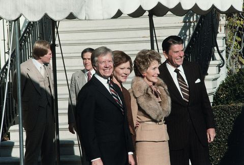 reagans and carters at white house