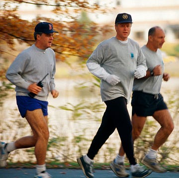 Bill Clinton Jogging bill clinton jogging