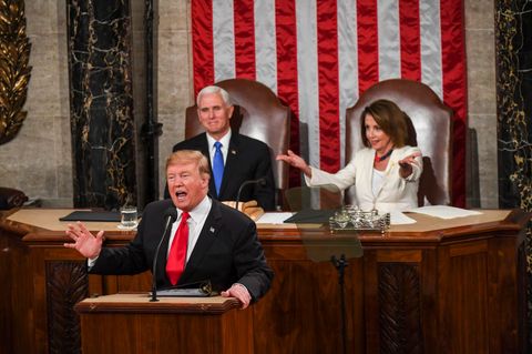 President Trump Delivers His Second State Of The Union Address To Joint Session Of Congress