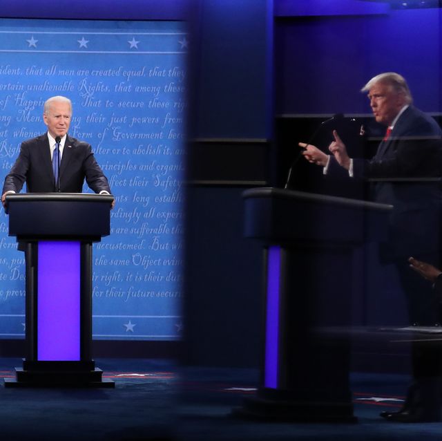 donald trump and joe biden participate in final debate before presidential election