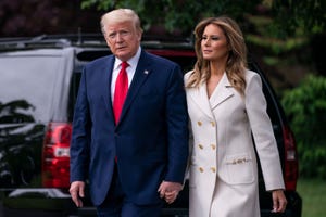 president trump departs white house for memorial day ceremony in baltimore