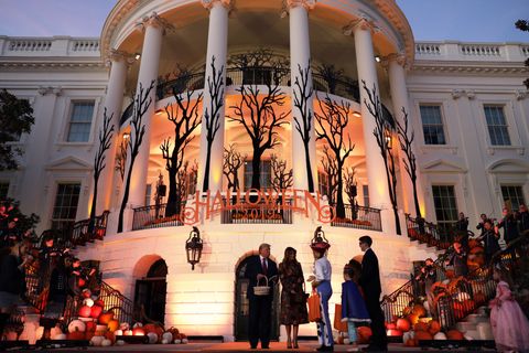 president trump and first lady melania host halloween event at the white house