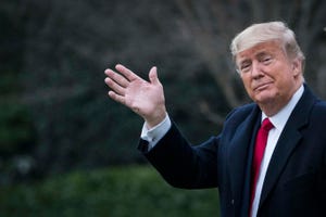 president trump and first lady melania depart white house for florida