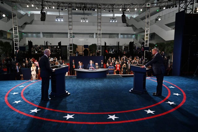 donald trump and joe biden participate in first presidential debate