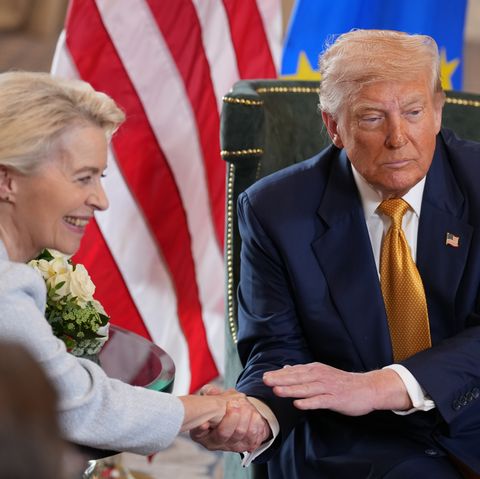u.s. president donald trump visits scotland for golfing getaway