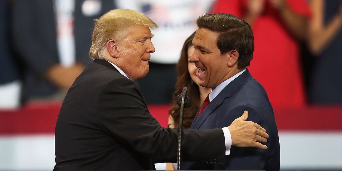 DeSantis Came Out With a Big, Bold Stance on Trump Extradition That's Mostly Wind