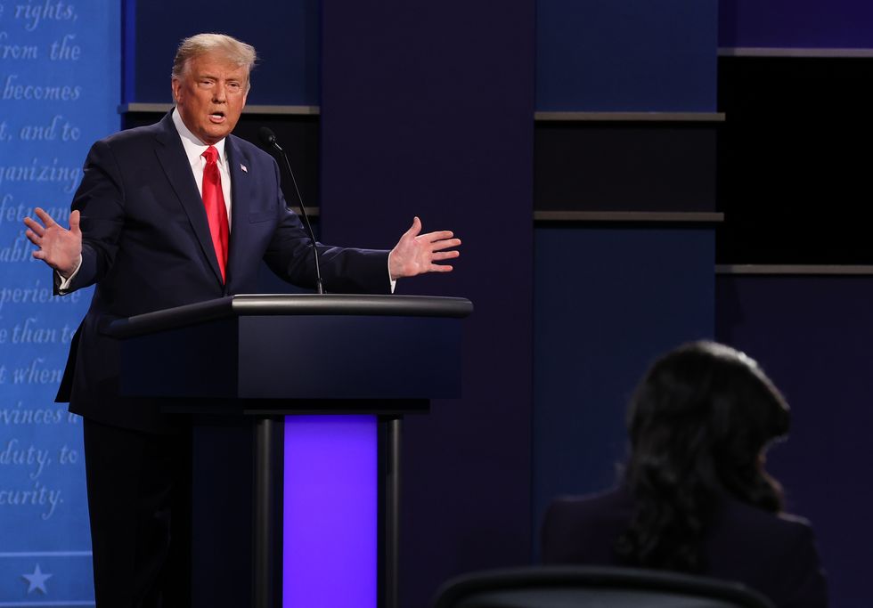 donald trump and joe biden participate in final debate before presidential election