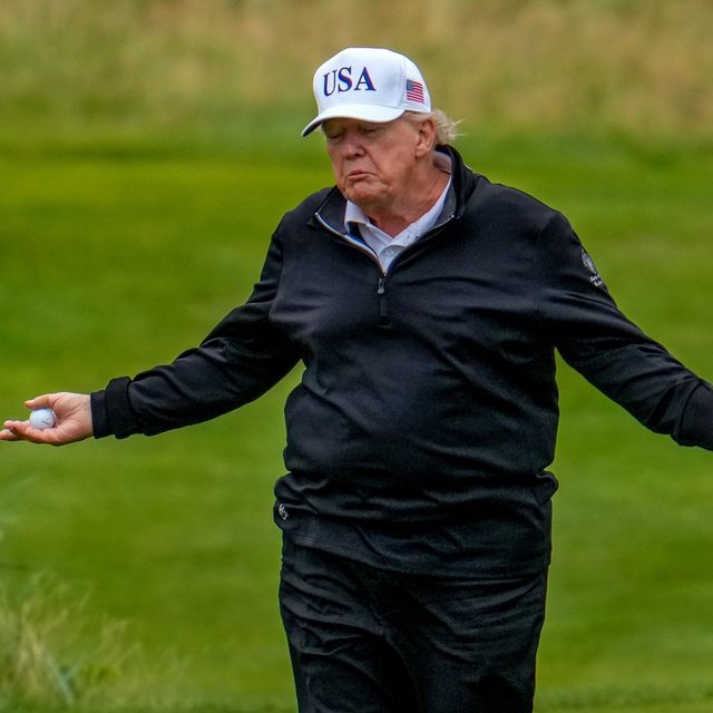 u.s. president donald trump visits scotland for golfing getaway