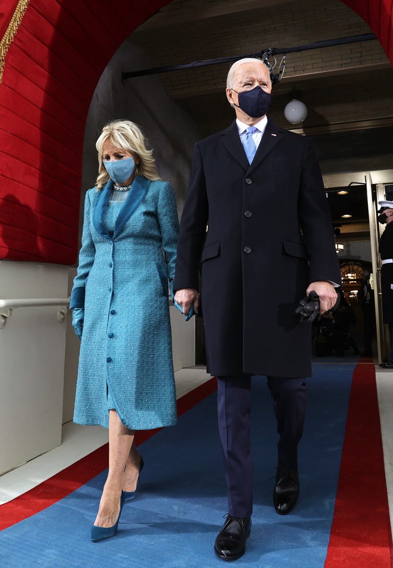 Dr Jill Bidens Inauguration Outfits Plus The Masks Are Added To The Smithsonians First 6067