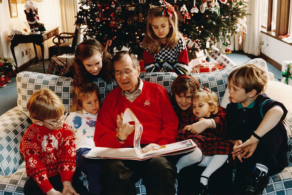 President George Bush and Grandchildren