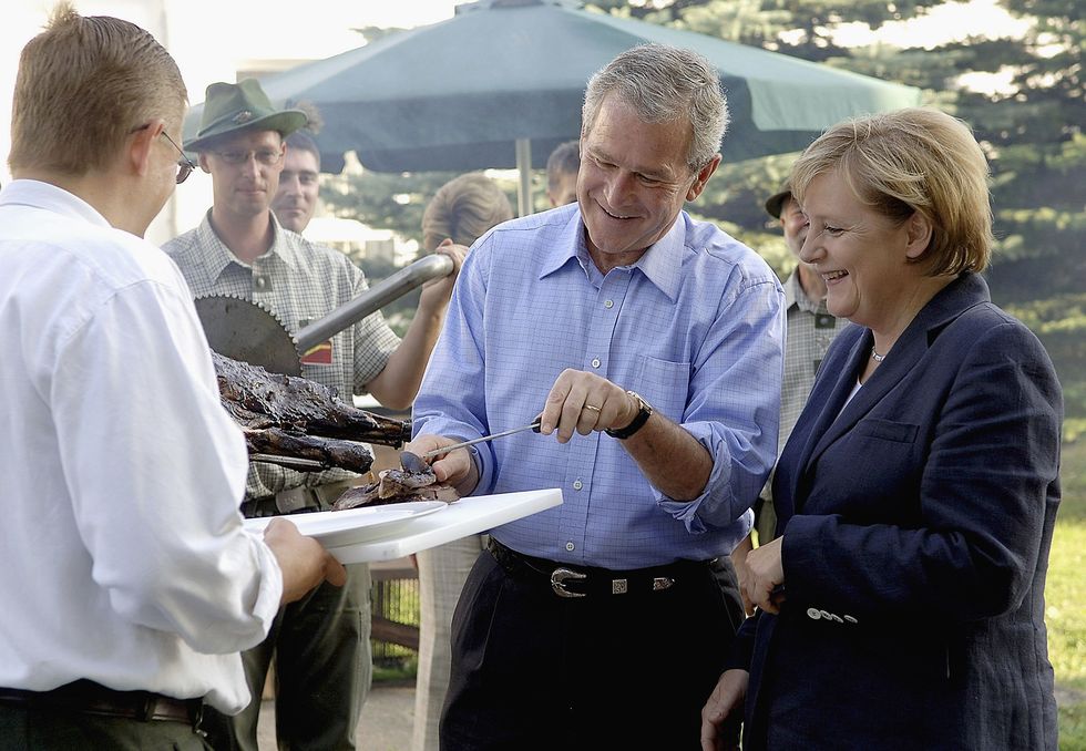 us president bush visits germany