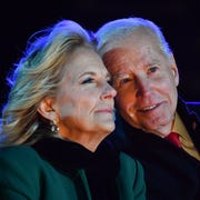 TOPSHOT-US-POLITICS-BIDEN-HOLIDAY-TREE-LIGHTING topshot us politics biden holiday tree lighting