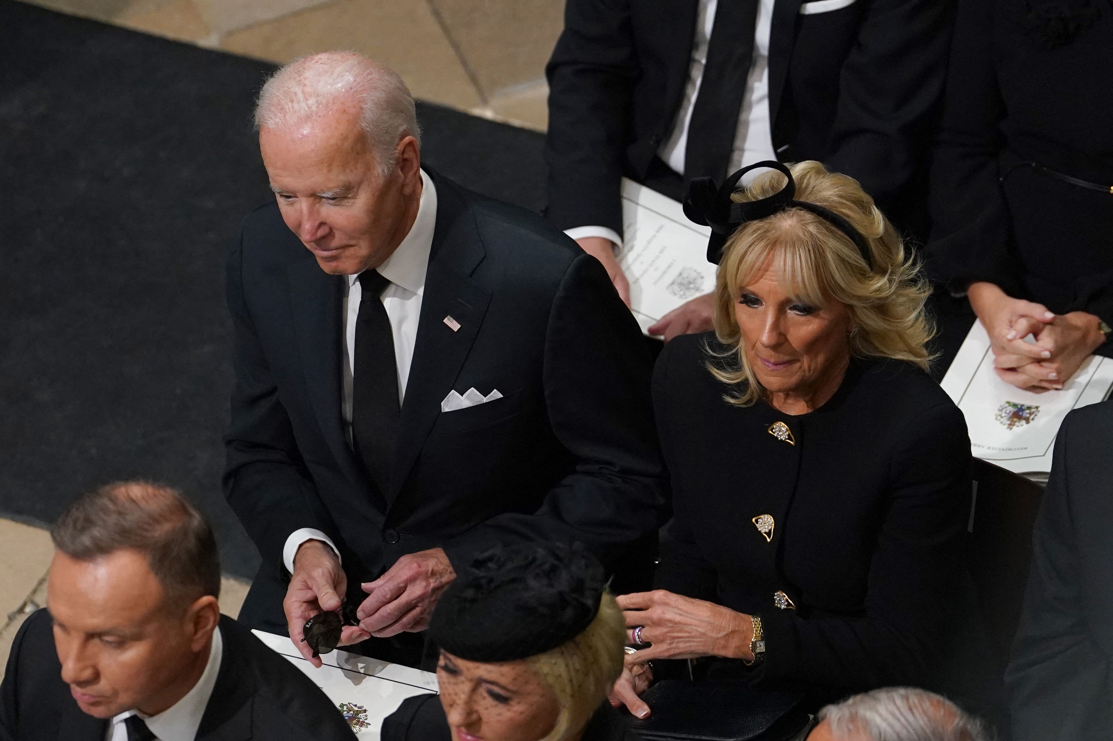 Tom Audreath beskæftigelse sadel President Biden & First Lady Dr. Jill Biden Arrive at Queen Elizabeth's  Funeral