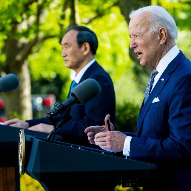 president biden meets with japanese prime minister suga yoshihide at the white house