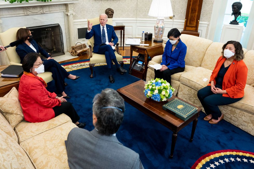 president biden meets with congressional asian pacific american caucus executive committee